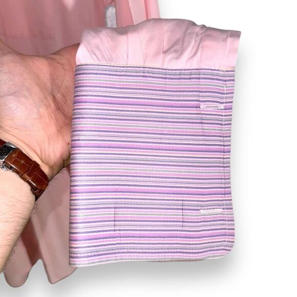 Pink Paul Smith Spread Collar French Cuff Dress Shirt M 16 - Picture 5 of 6